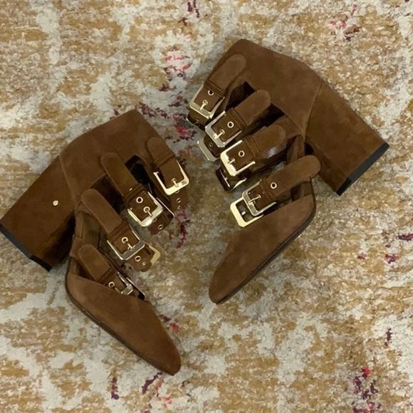Laurence Dacade Shoes - Laurence Dacade suede buckle heels